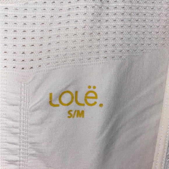 Lole White Ruched Bodycon Mini Dress size S/M - Picture 2 of 4